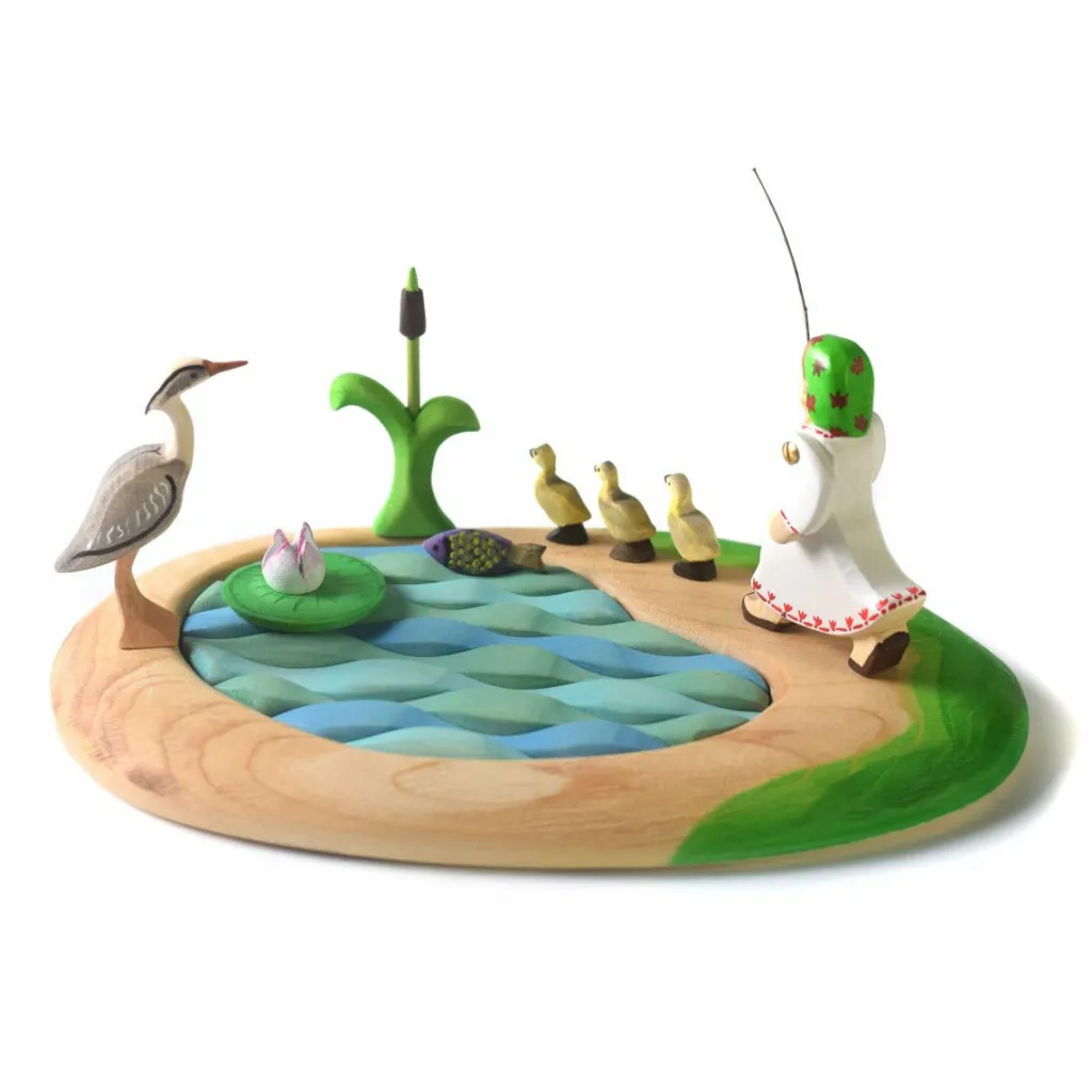 Bumbutoys Animali In Legno | Airone Gioco in legno