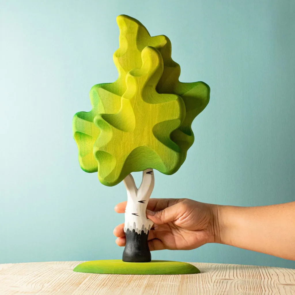 Bumbutoys Autunno | Case Giocattolo E Ambientazioni | Albero di betulla in legno