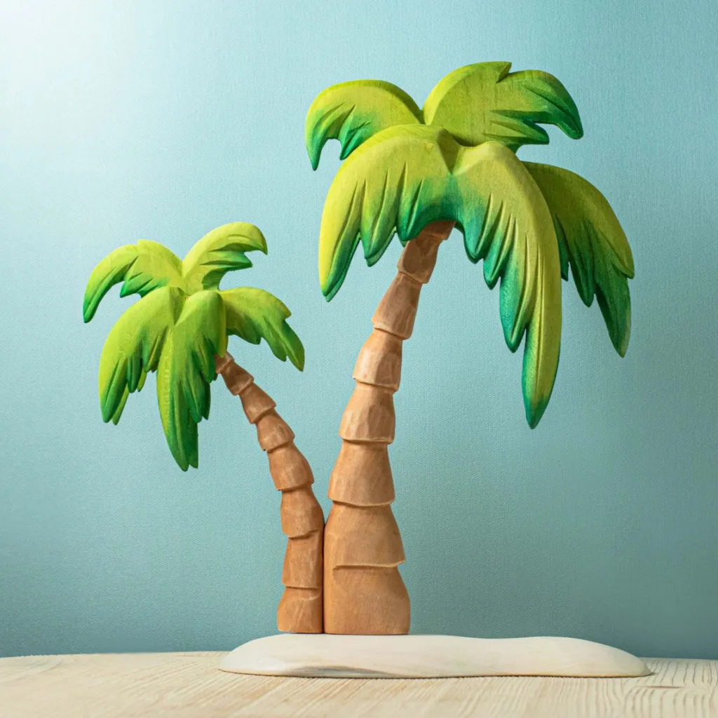 Bumbutoys Case Giocattolo E Ambientazioni | Albero di palma gioco in legno