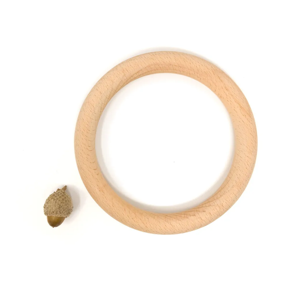 Grapat Per I Piccolissimi | Gioco Euristico | Anello grande in legno naturale