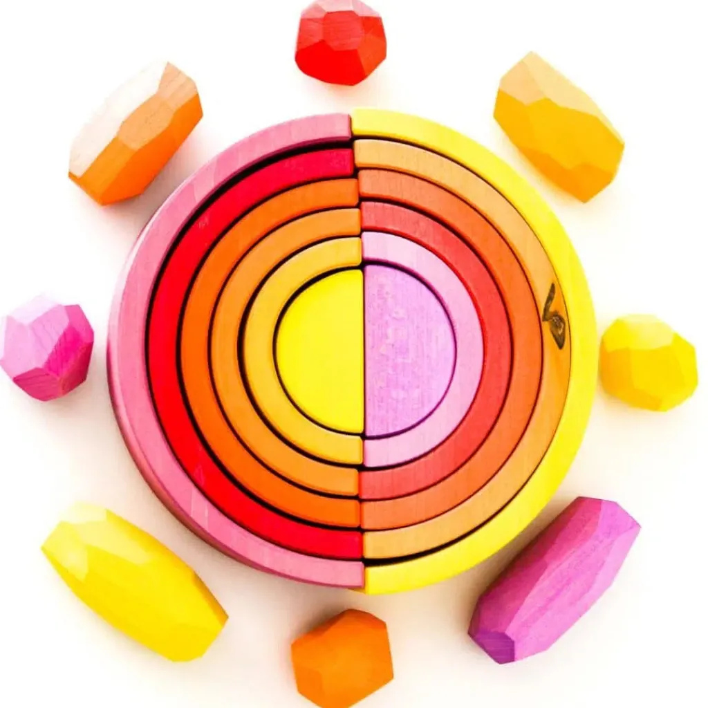 Ocamora Pasqua | Primavera | Arcobaleno Steineriano da 6 archi - Rosa -