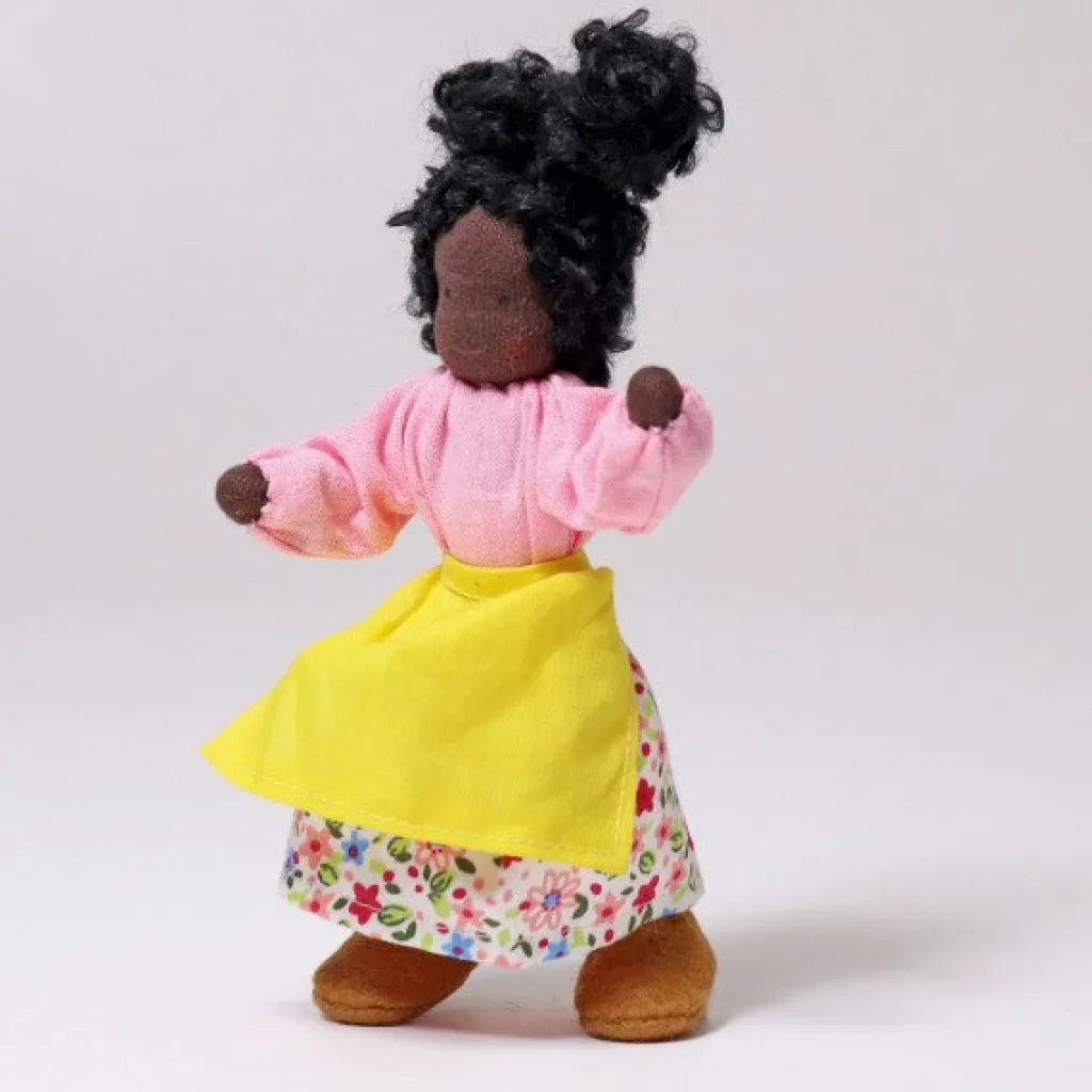 Grimm's Bambole | Bambola flessibile Mrs. Ebony Vegan Friendly