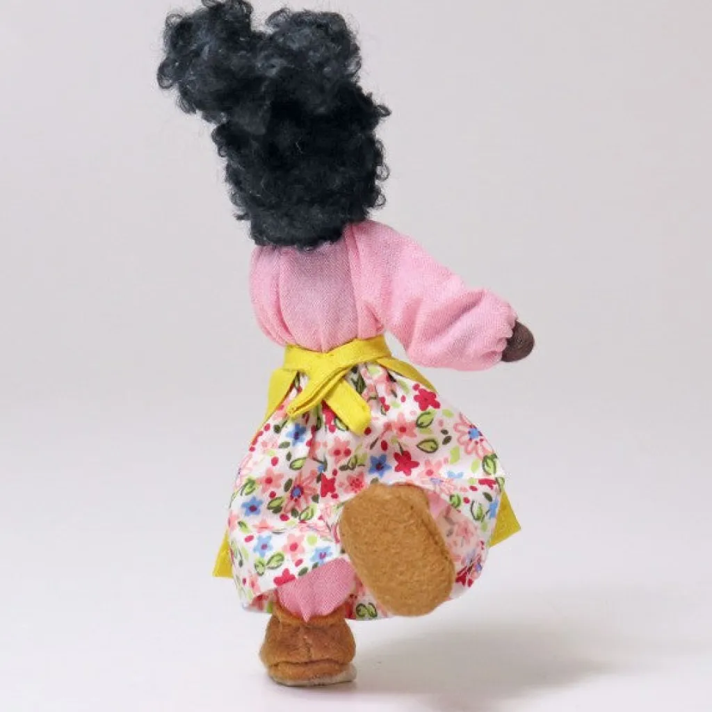 Grimm's Bambole | Bambola flessibile Mrs. Ebony Vegan Friendly
