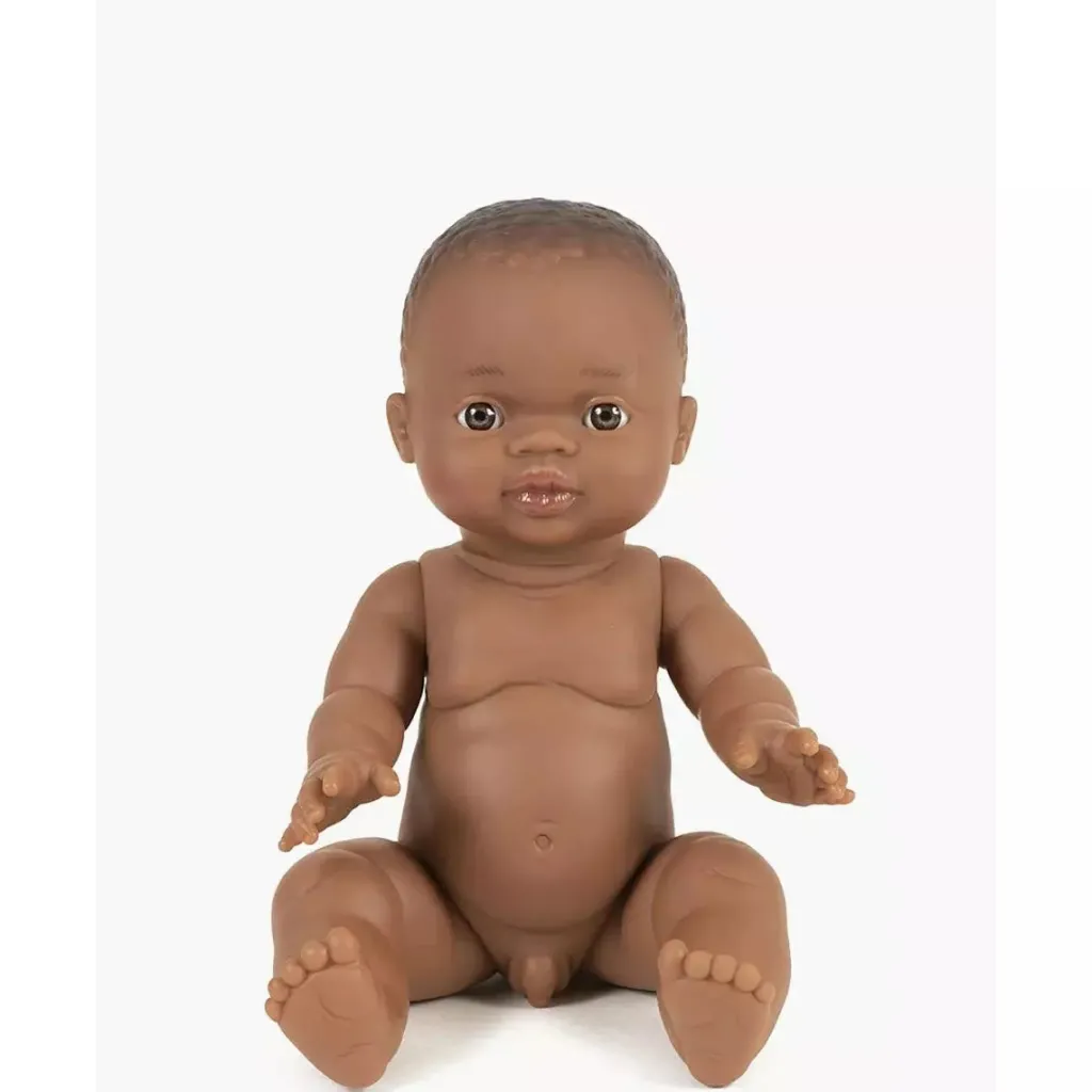 Minikane Bambole | Bambola in vinile 34 cm Piccolo Bimbo Africano