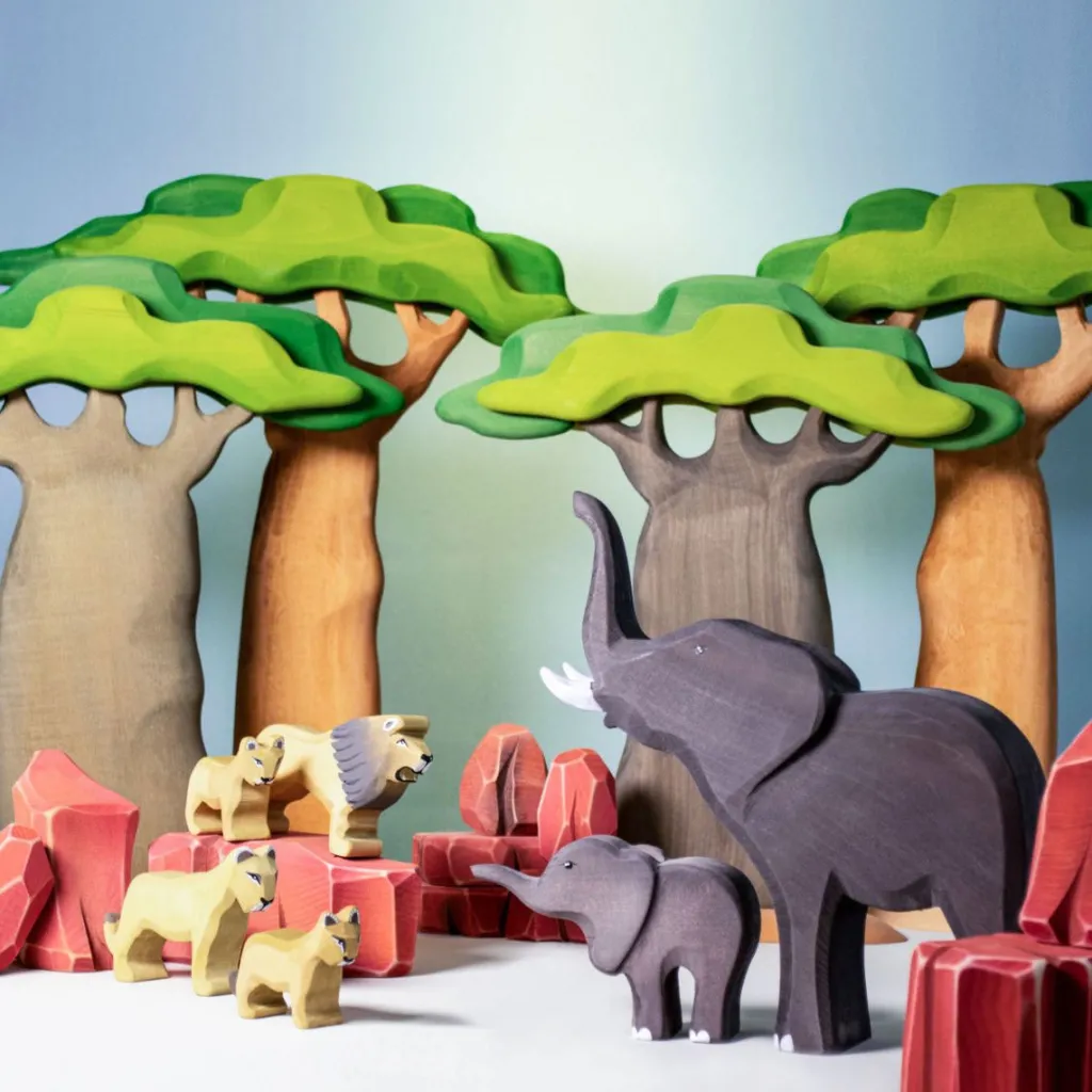 Bumbutoys Case Giocattolo E Ambientazioni | Baobab in legno