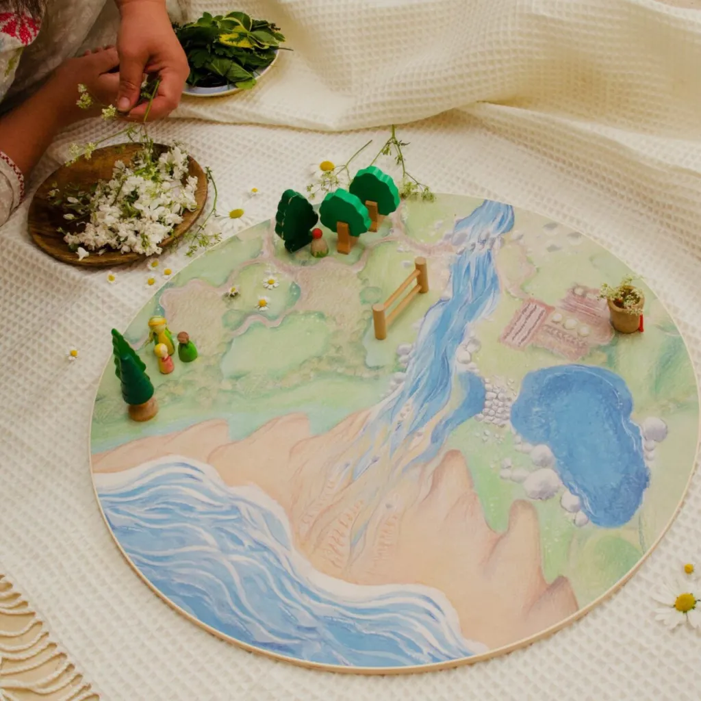 Wilded Family Estate | Ruote Waldorf | Base per Minimondi - Playscape board Fattoria -