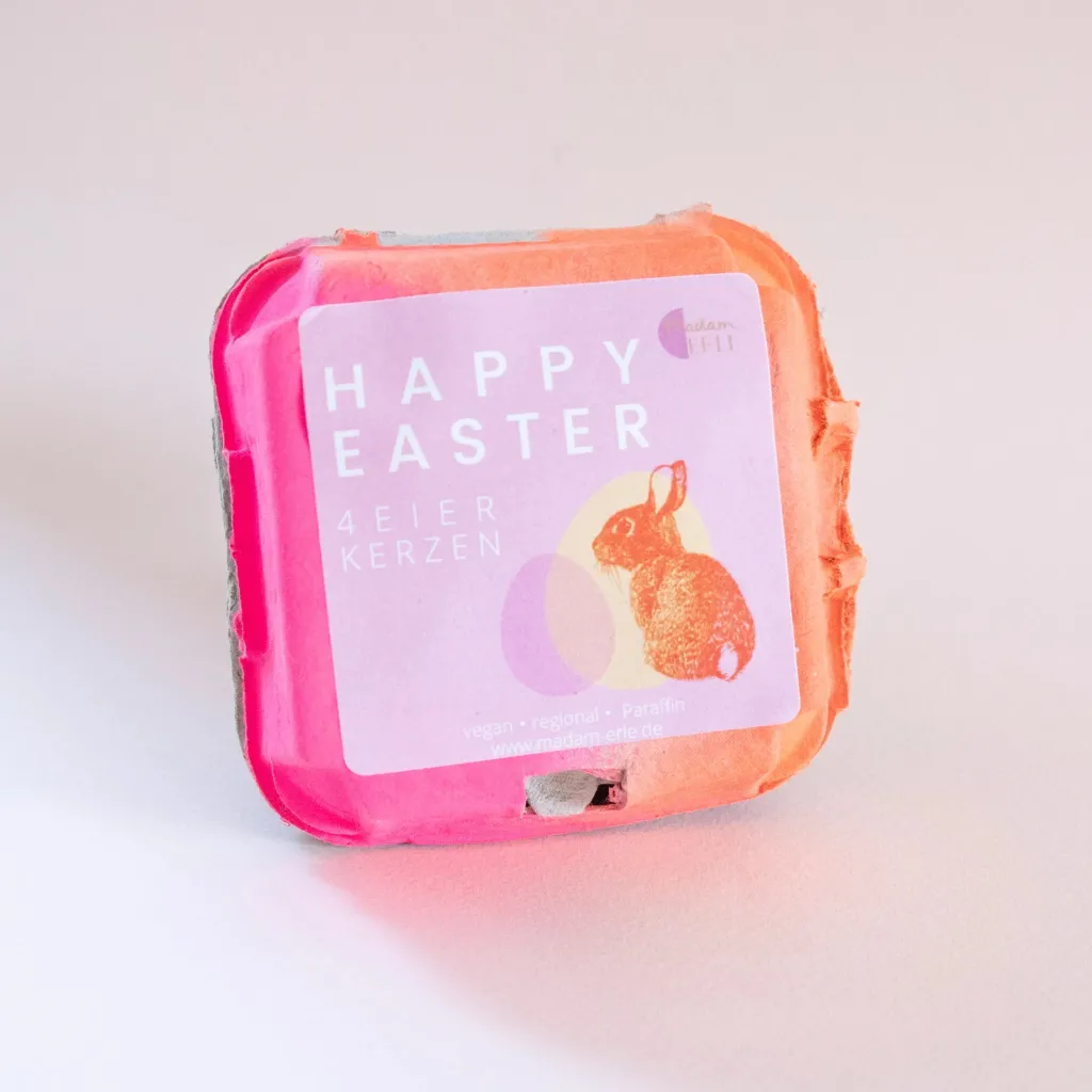 Madam Erle Pasqua | Primavera | Candele Vegan Uovo 4 pz. - "Kira" -
