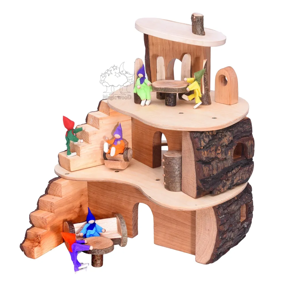 Magic Wood Case Giocattolo E Ambientazioni | Casa sull'Albero - Piccola -