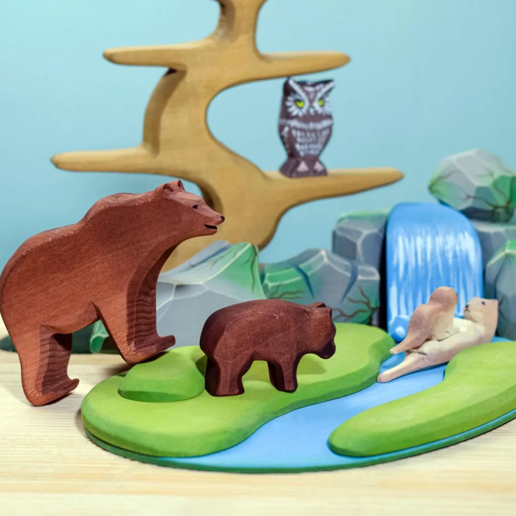 Bumbutoys Case Giocattolo E Ambientazioni | Cascata in legno