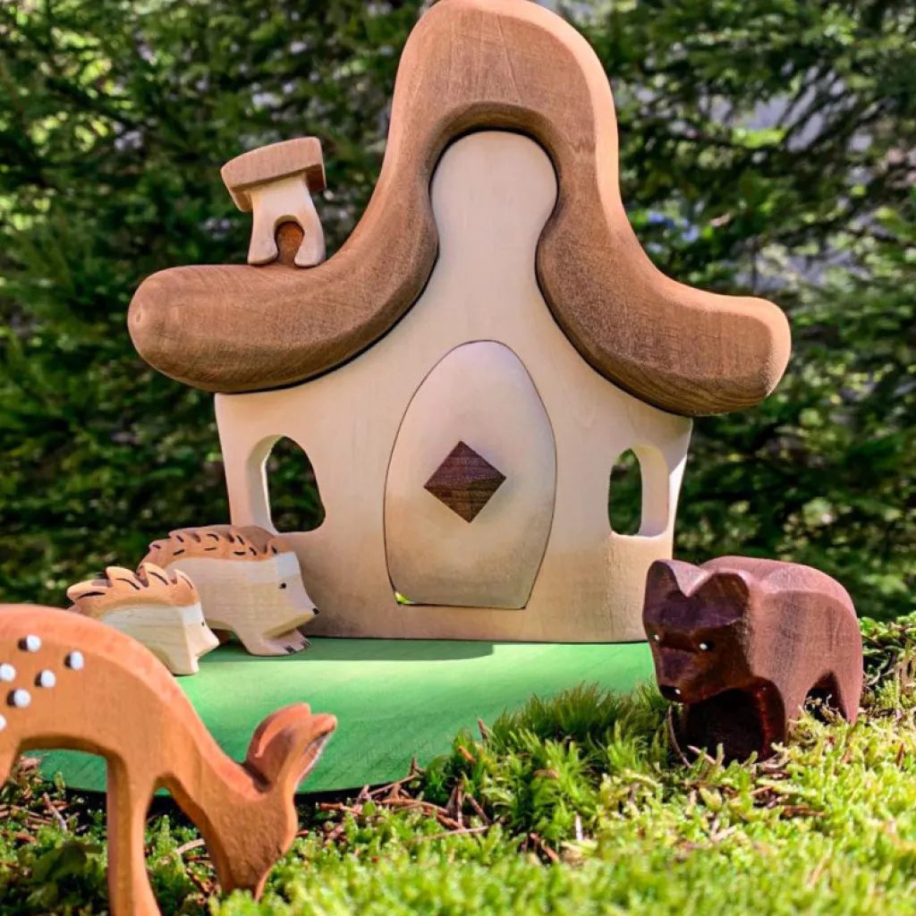 Bumbutoys Autunno | Case Giocattolo E Ambientazioni | Casina nel bosco in legno