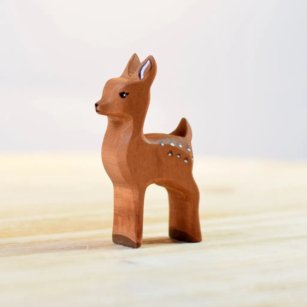 Bumbutoys Animali In Legno | Cerbiatto Gioco in legno