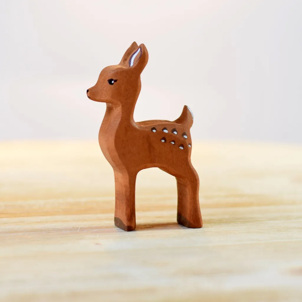 Bumbutoys Animali In Legno | Cerbiatto Gioco in legno