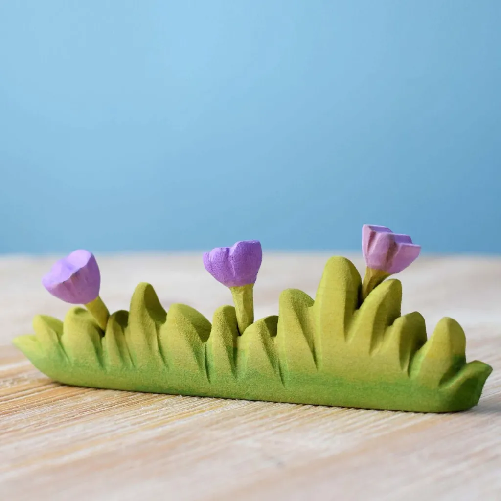 Bumbutoys Pasqua | Primavera | Cespuglio di fiori lilla in legno