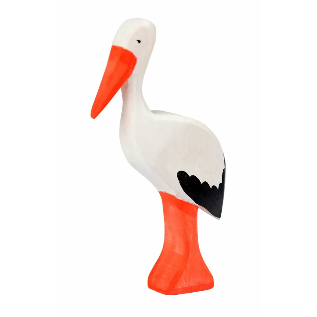 Bumbutoys Animali In Legno | Cicogna Gioco in legno