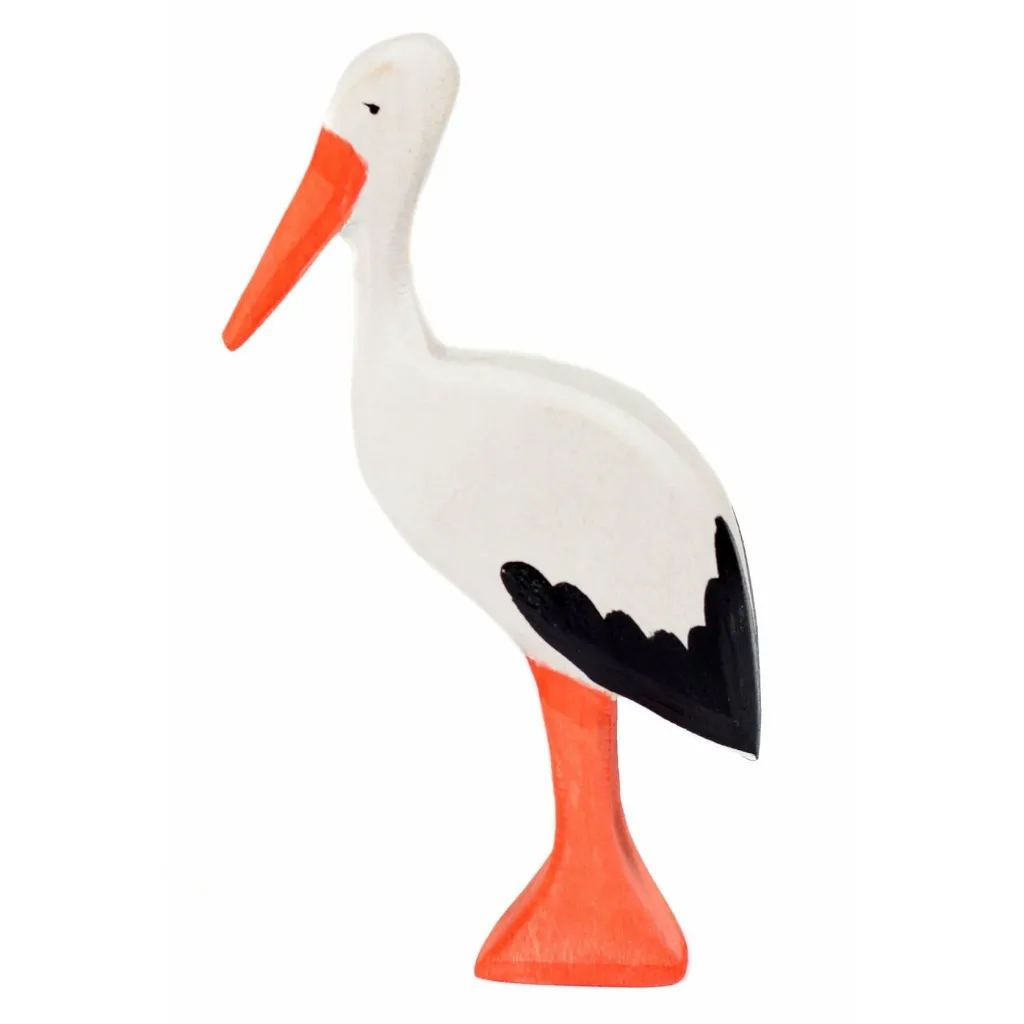 Bumbutoys Animali In Legno | Cicogna Gioco in legno