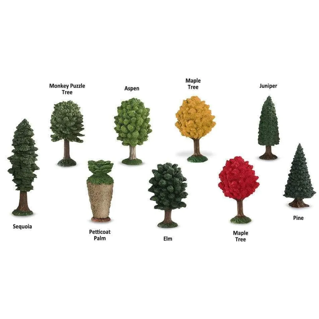 Safari LTD Case Giocattolo E Ambientazioni | Confezione Tubo Alberi