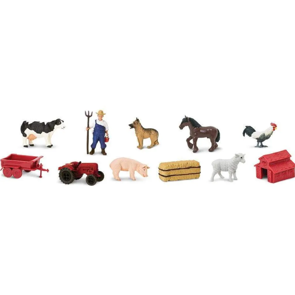 Safari LTD Animali In Plastica | Confezione Tubo Fattoria