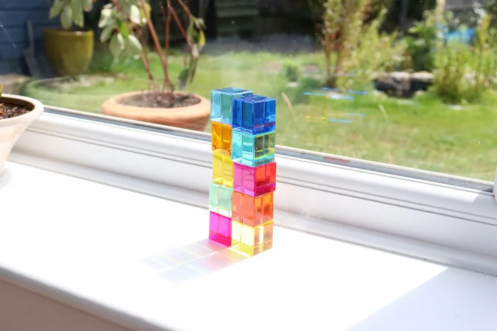 Tickit Pannelli Luminosi | Costruzioni Traslucide | 10 Cubi Acrilici