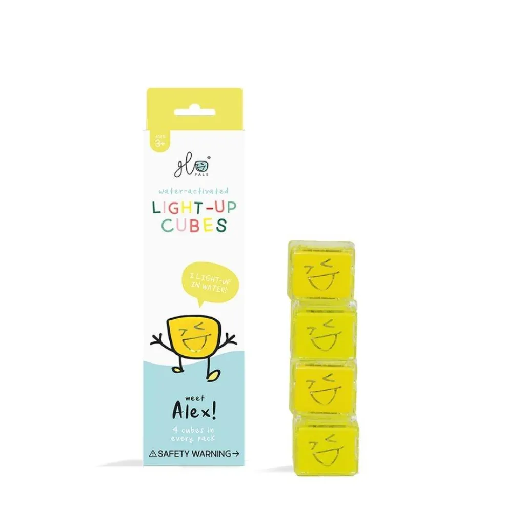Glo Pals Pannelli Luminosi | Accessori | Cubi luminosi - Alex Giallo - Set da 4