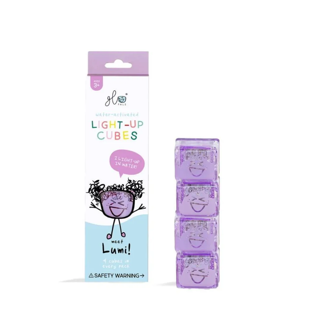 Glo Pals Pannelli Luminosi | Accessori | Cubi luminosi - Lumi Lilla - Set da 4