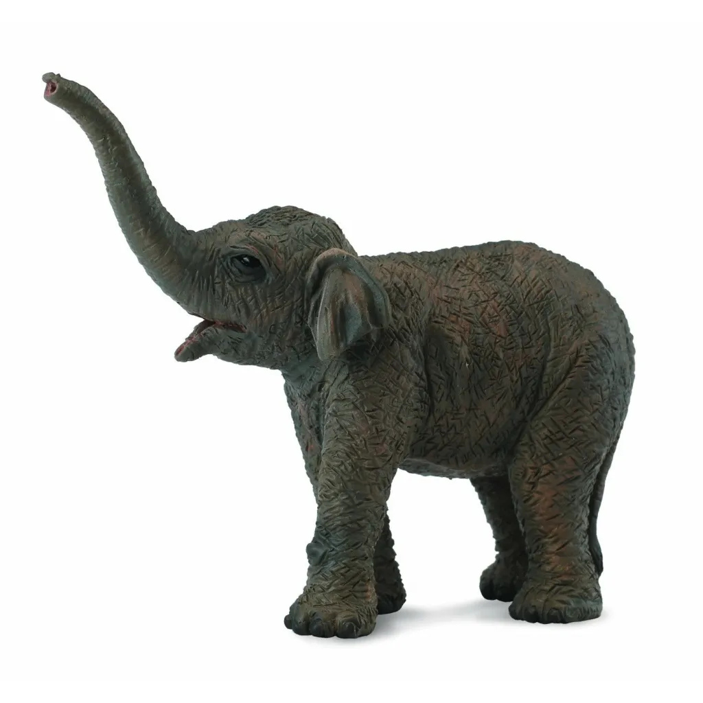 Collecta Animali In Plastica | Cucciolo di Elefante Asiatico Animale Giocattolo