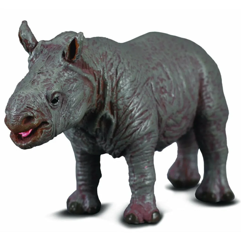 Collecta Animali In Plastica | Cucciolo di Rinoceronte Bianco Animale Giocattolo