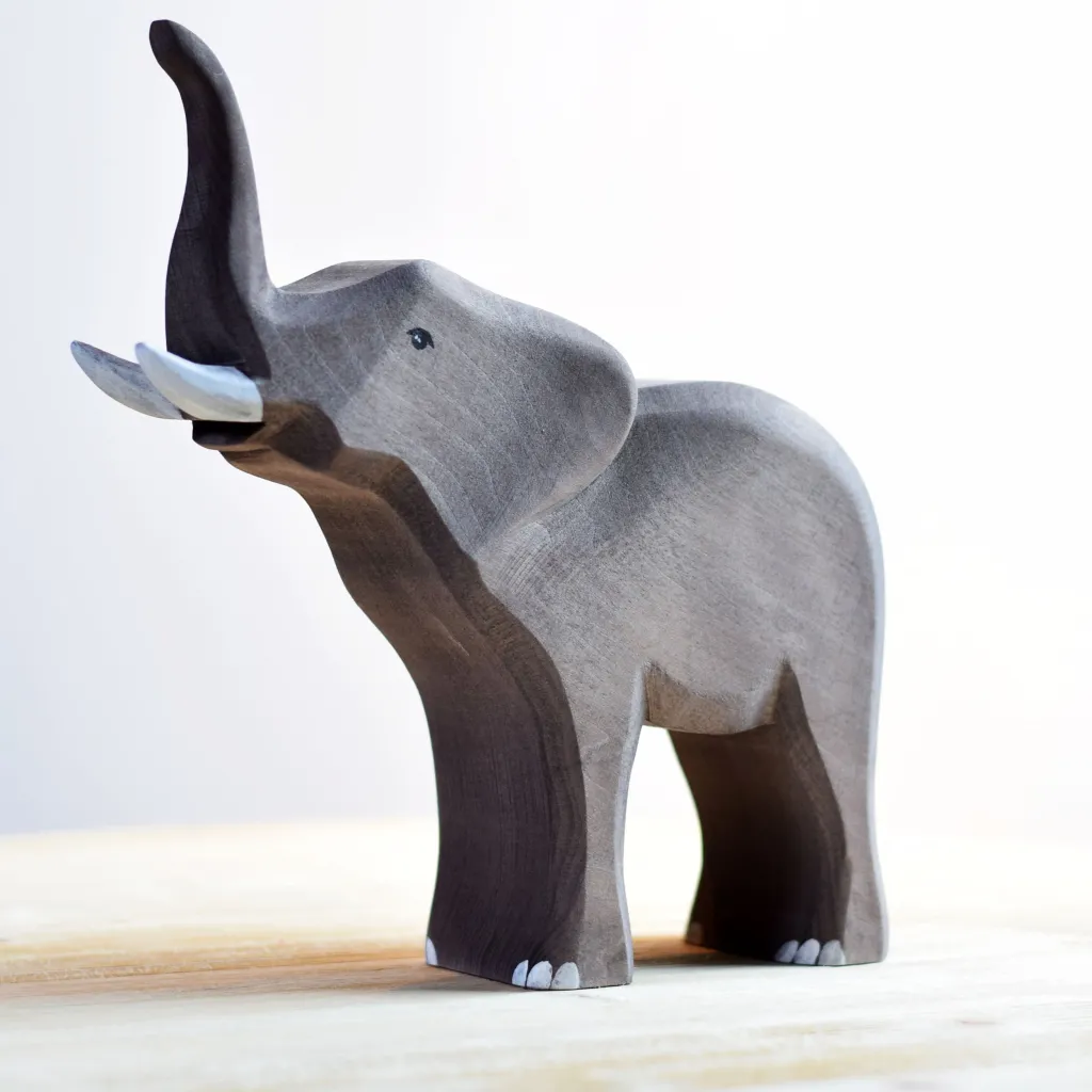 Bumbutoys Animali In Legno | Elefante in legno