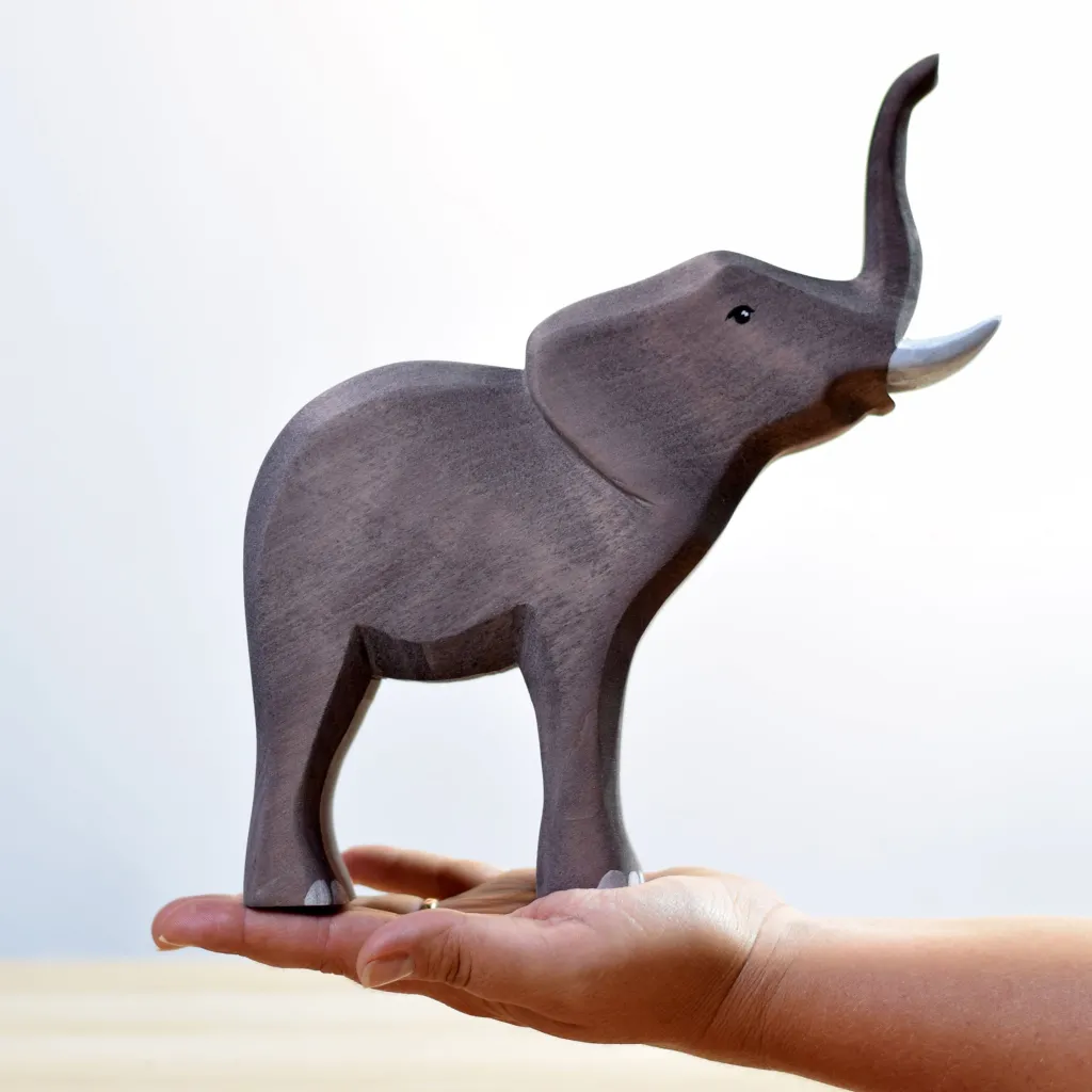 Bumbutoys Animali In Legno | Elefante in legno