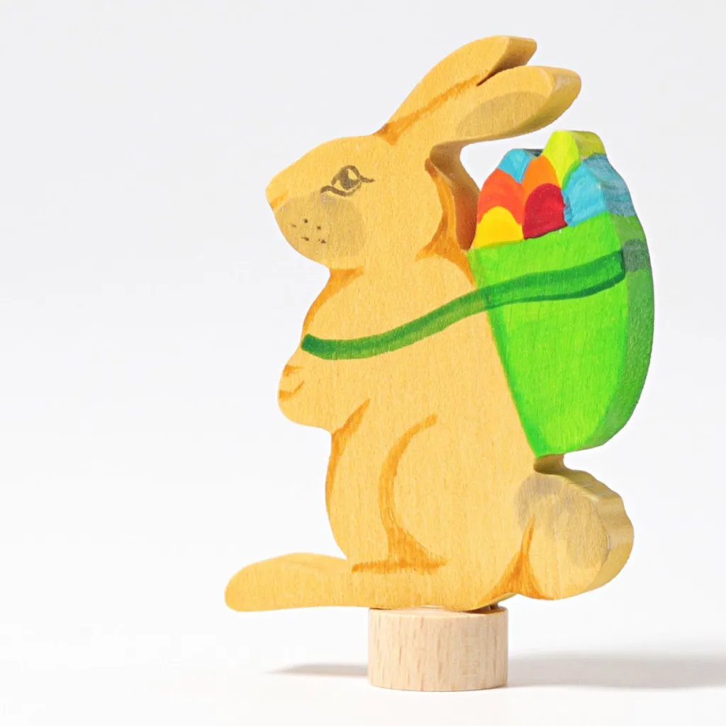 Grimm's Celebrations Figurine Decorative | Figurina Decorativa Coniglio con Cesto - Grimm's