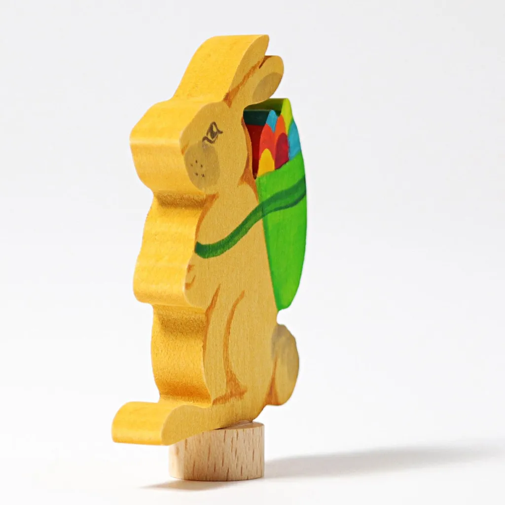 Grimm's Celebrations Figurine Decorative | Figurina Decorativa Coniglio con Cesto - Grimm's