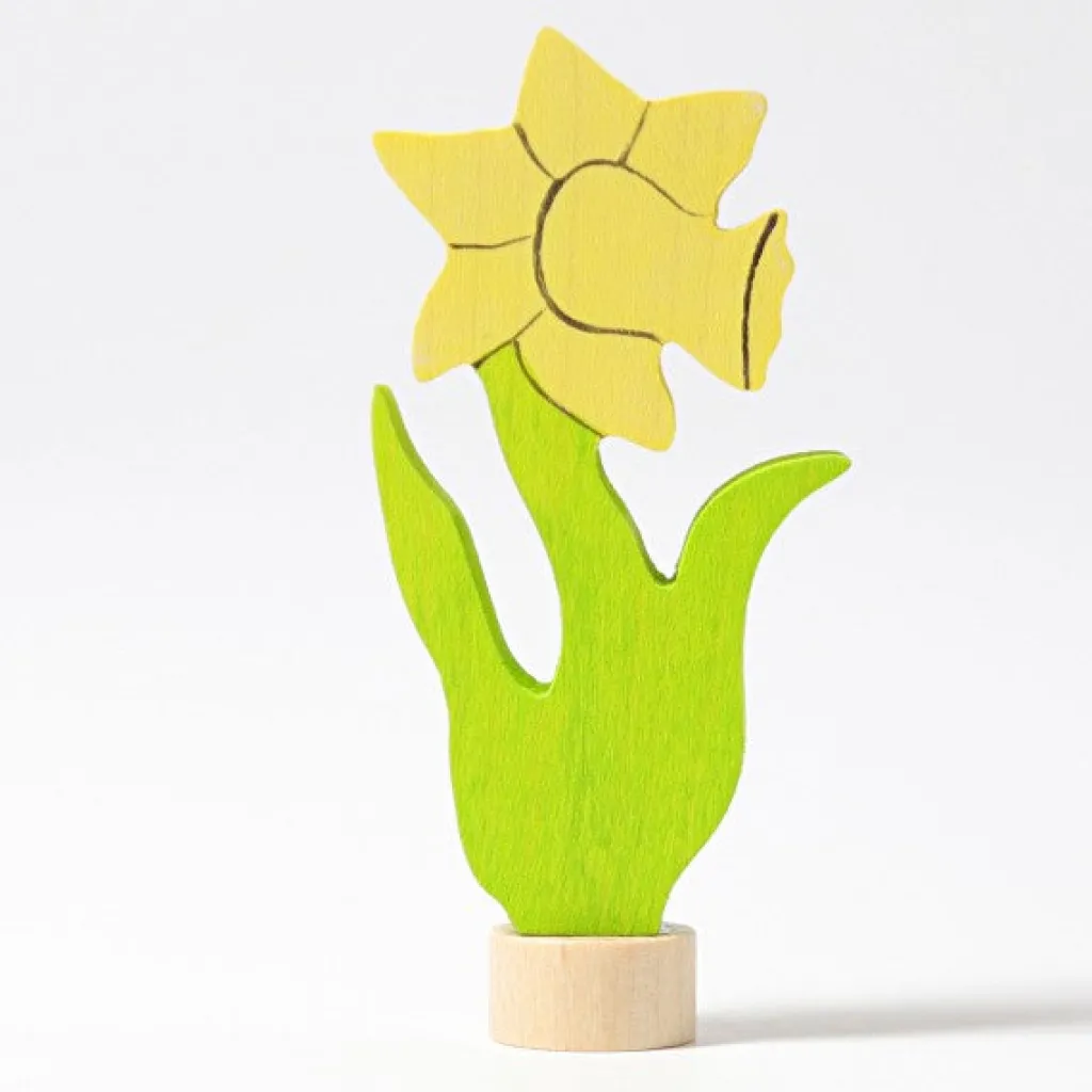 Grimm's Celebrations Pasqua | Primavera | Figurina decorativa in legno, Narciso - Grimm's