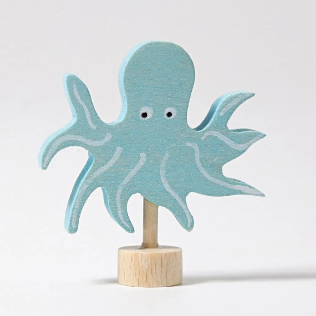 Grimm's Celebrations Figurine Decorative | Figurina decorativa in legno, Polpo - Grimm's