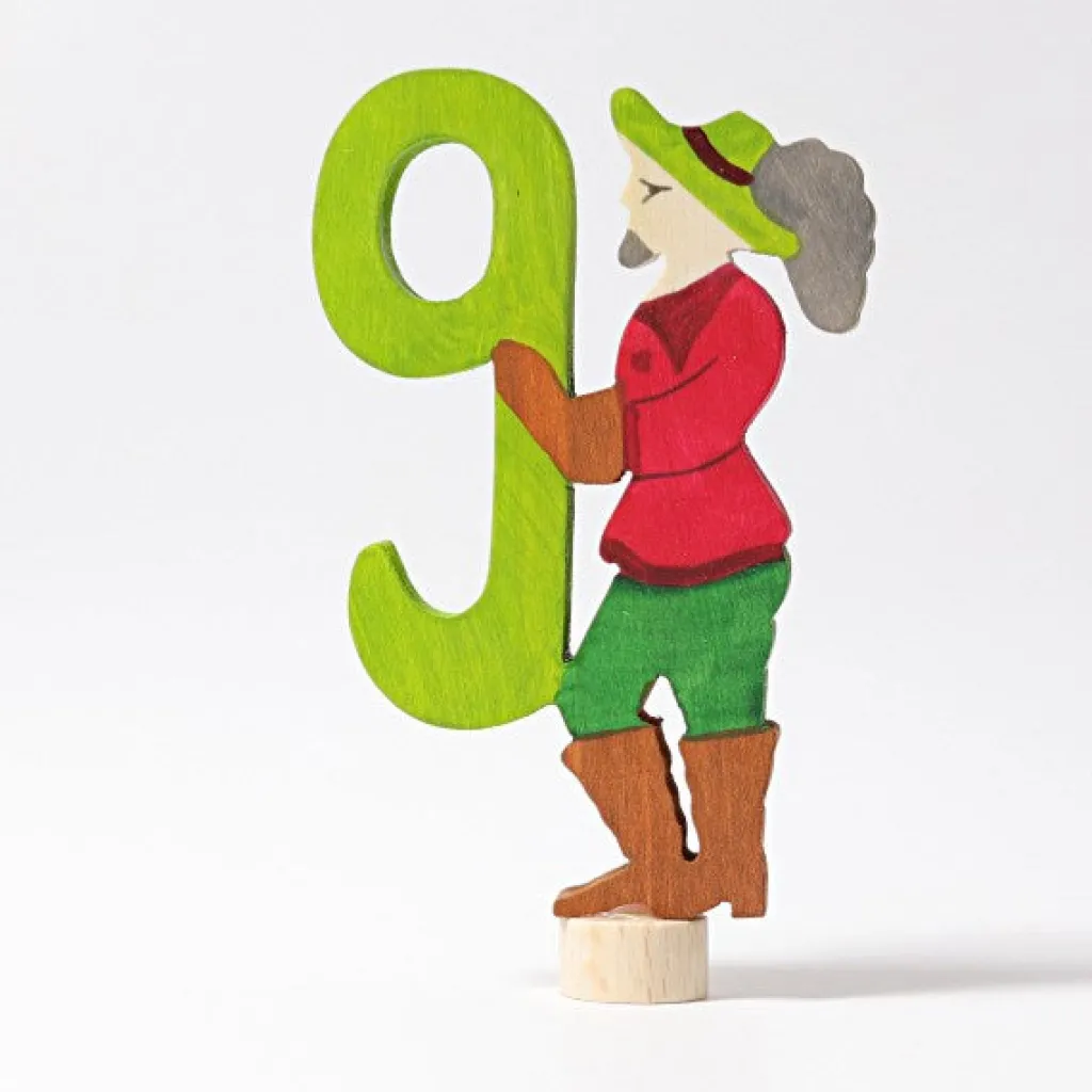Grimm's Celebrations Figurine Decorative | Figurina Fatata in legno, numero 9 - Grimm's