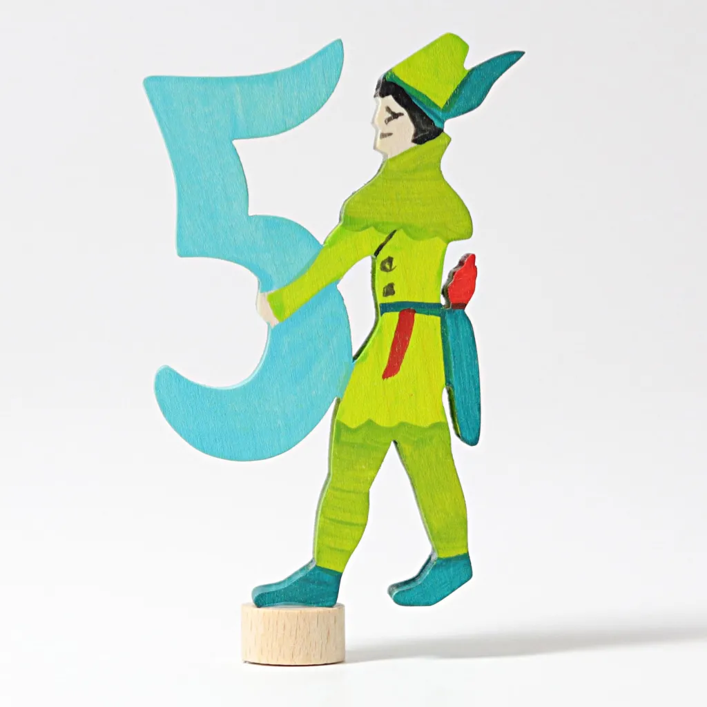 Grimm's Celebrations Figurine Decorative | Figurina Fatata in legno, numero 5 Robin Hood- Grimm's