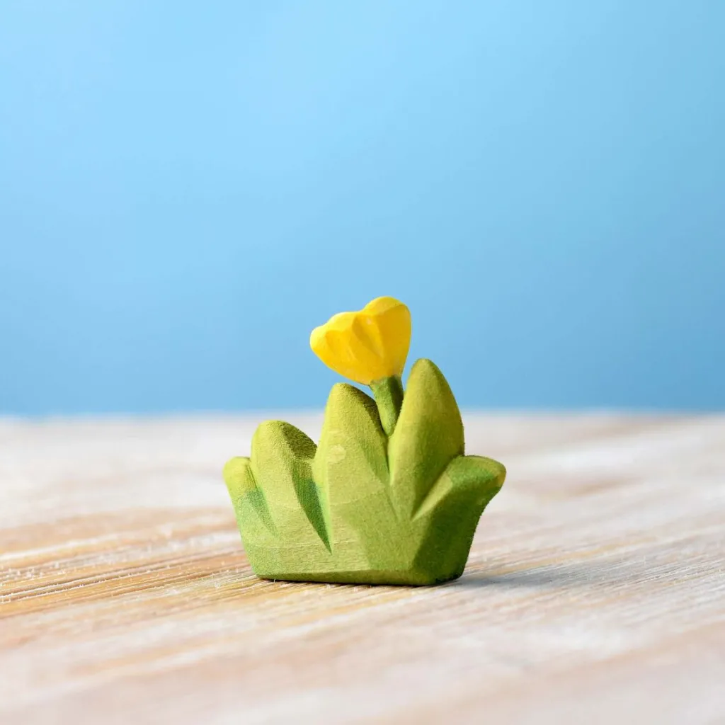 Bumbutoys Pasqua | Primavera | Fiore giallo in legno