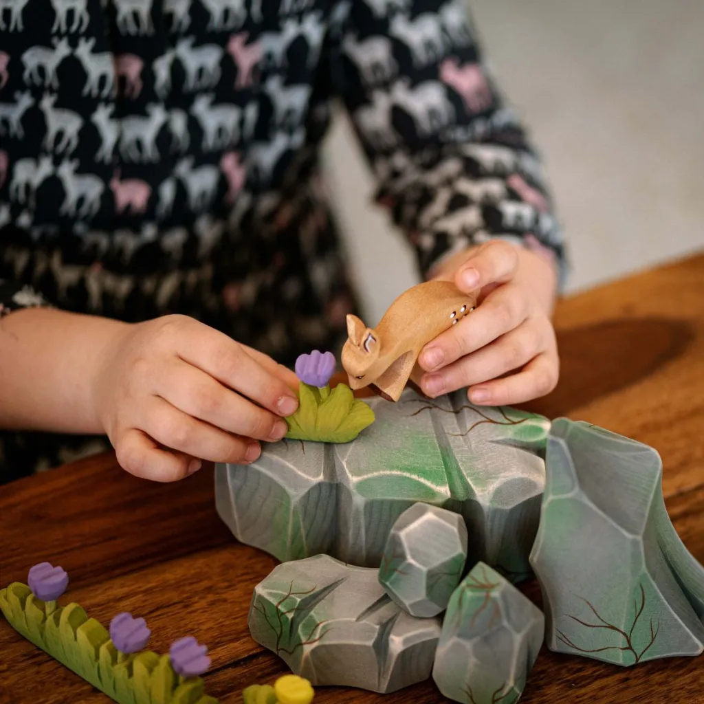 Bumbutoys Pasqua | Primavera | Fiore lilla in legno