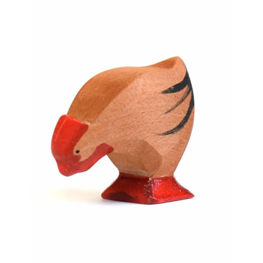 Bumbutoys Pasqua | Primavera | Gallina marrone in legno