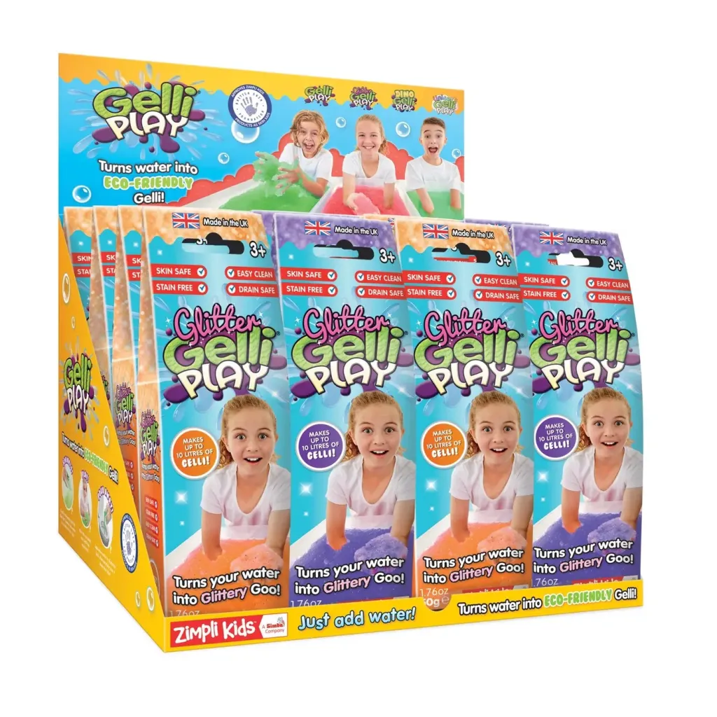 Zimpli Kids Halloween | Pannelli Luminosi | Gelatina sensoriale con Eco-Glitter Gelli 50 gr