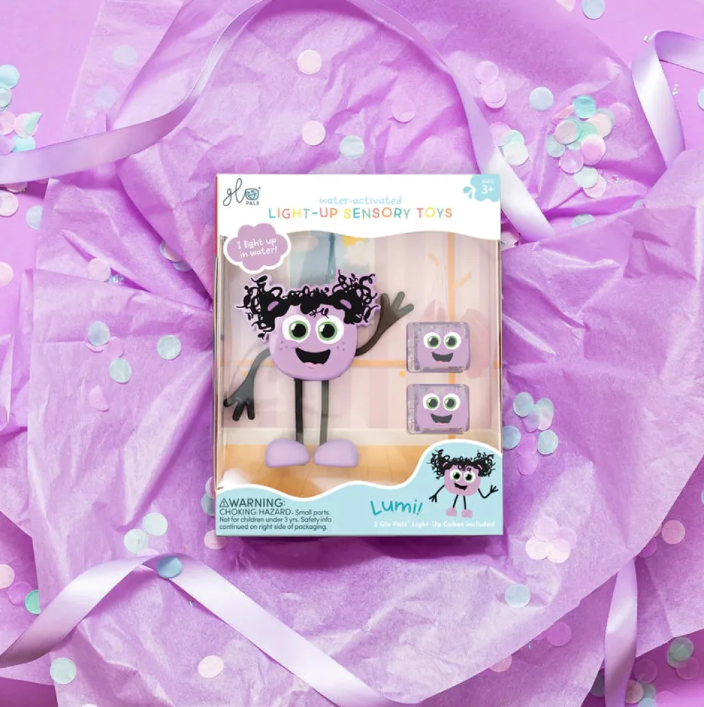 Glo Pals Pannelli Luminosi | Accessori | Set Personaggio + 2 cubi Lumi Lilla