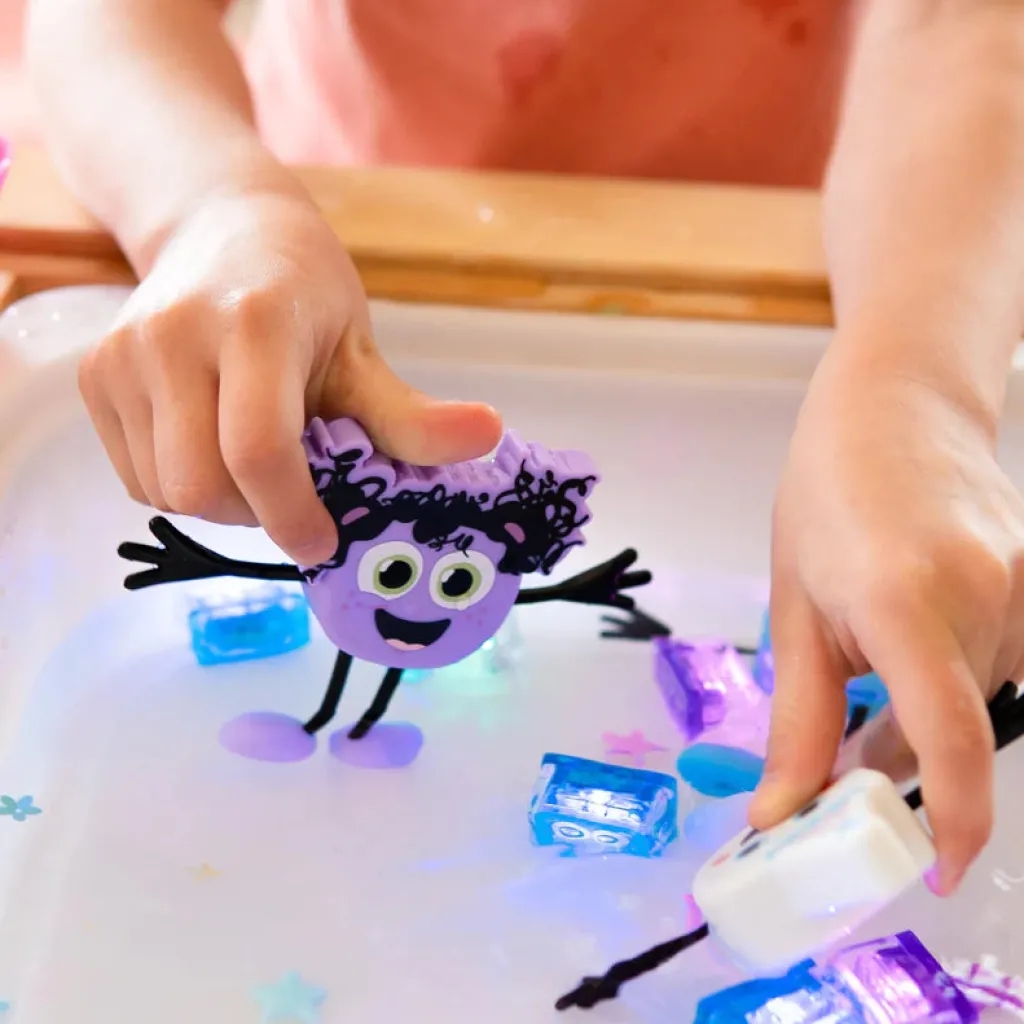 Glo Pals Pannelli Luminosi | Accessori | Set Personaggio + 2 cubi Lumi Lilla