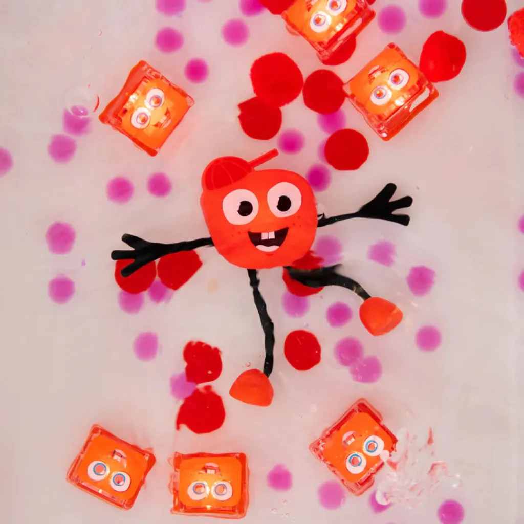 Glo Pals Pannelli Luminosi | Accessori | Set Personaggio + 2 cubi Sammy Rosso