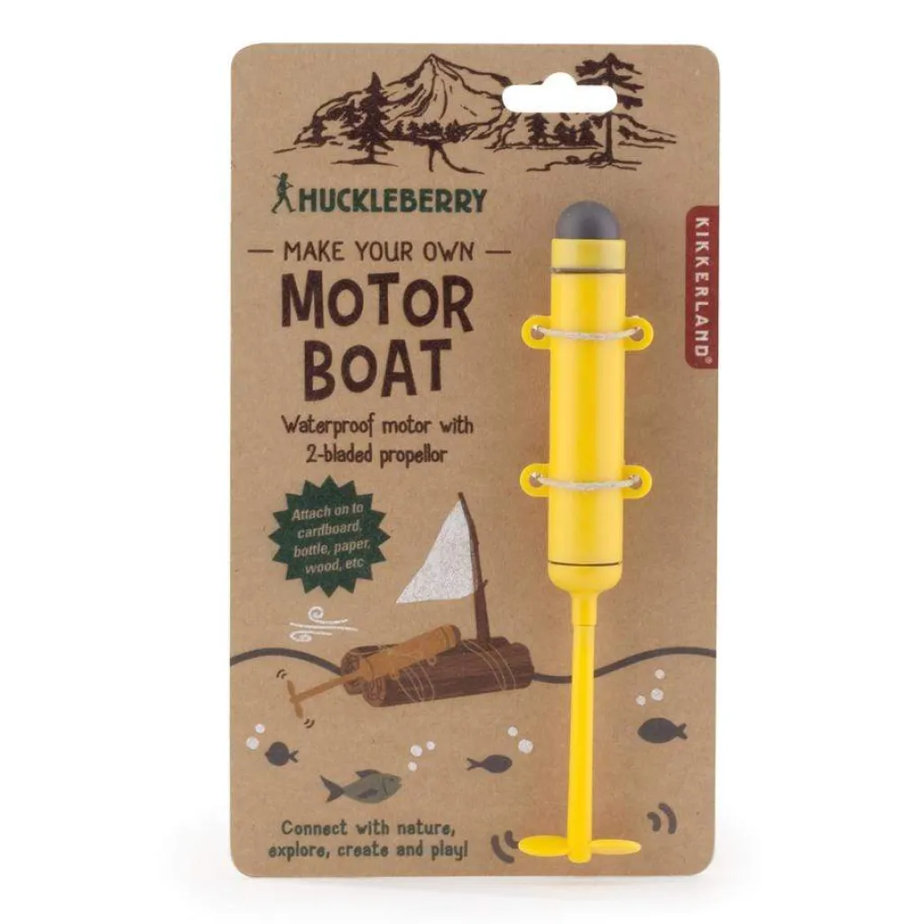 Huckleberry Outdoor E Natura | Kit Creativi | Kit Crea la tua barca a motore