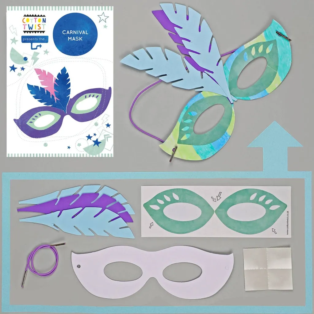 Cotton Twist Kit Creativi | Travestimenti | Kit Crea la tua Maschera di Carnevale