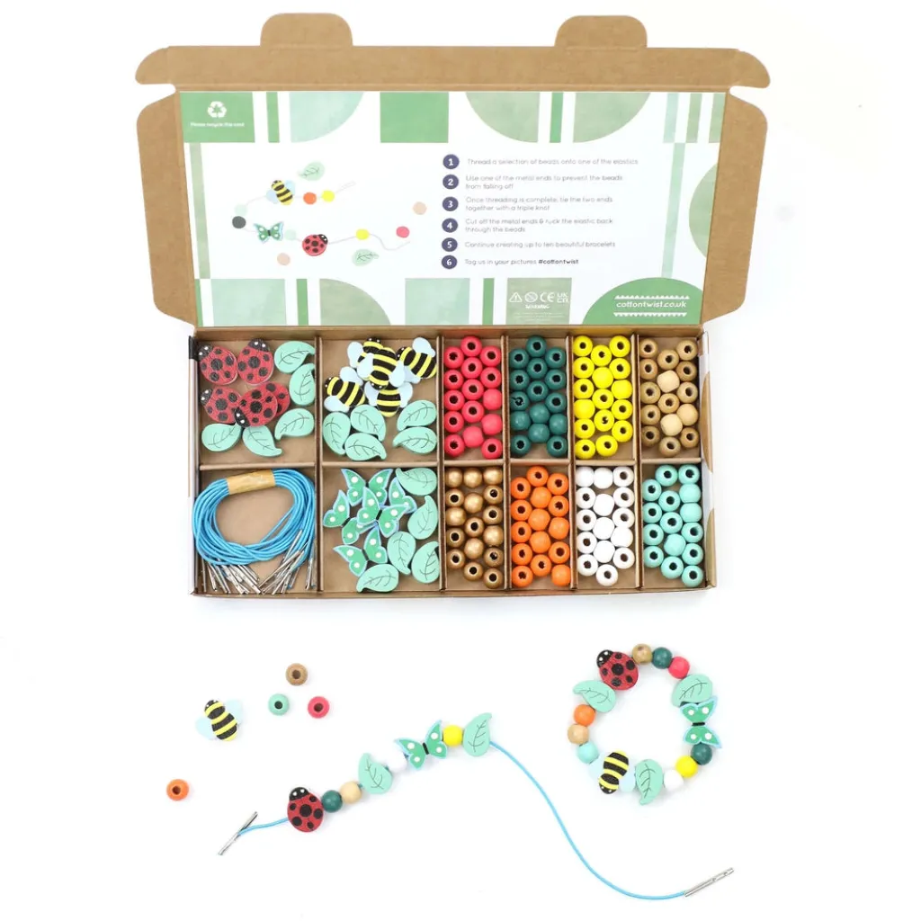 Cotton Twist Insetti | Kit Creativi | Kit per Creare Braccialetti - Insetti -