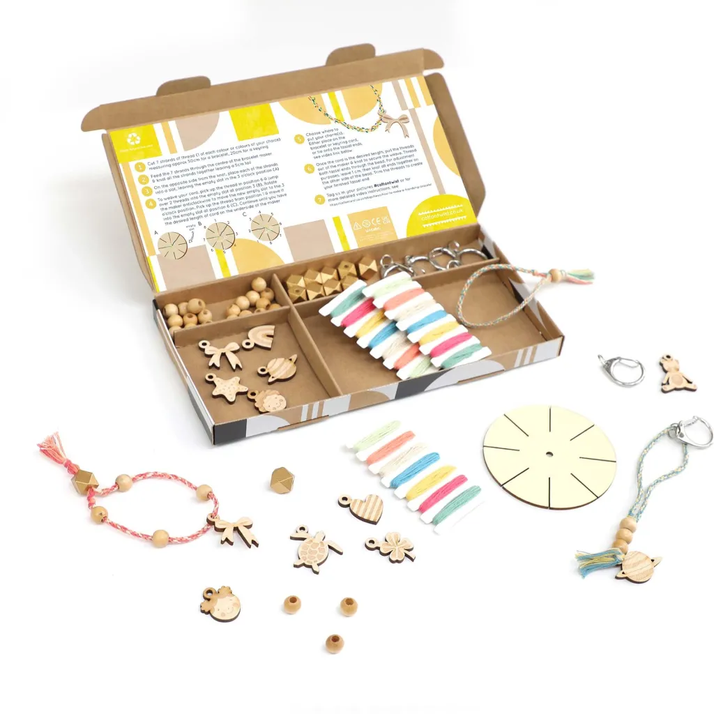 Cotton Twist Kit Creativi | Motricità Grossolana | Kit per Creare Gioielli con Ciondolo -