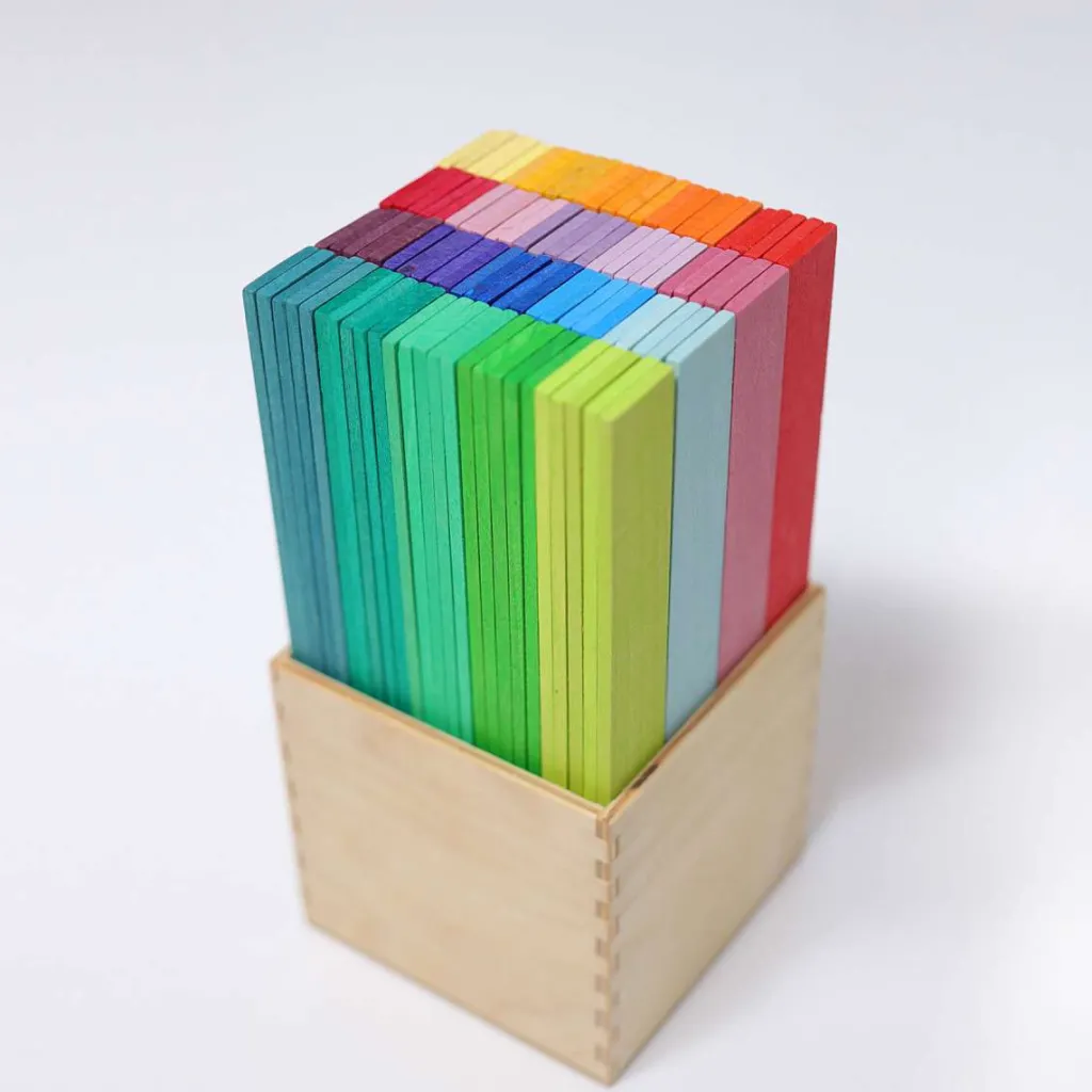 Grimm's Costruzioni In Legno | Leonardo Sticks - Bastoncini da Costruzione Arcobaleno