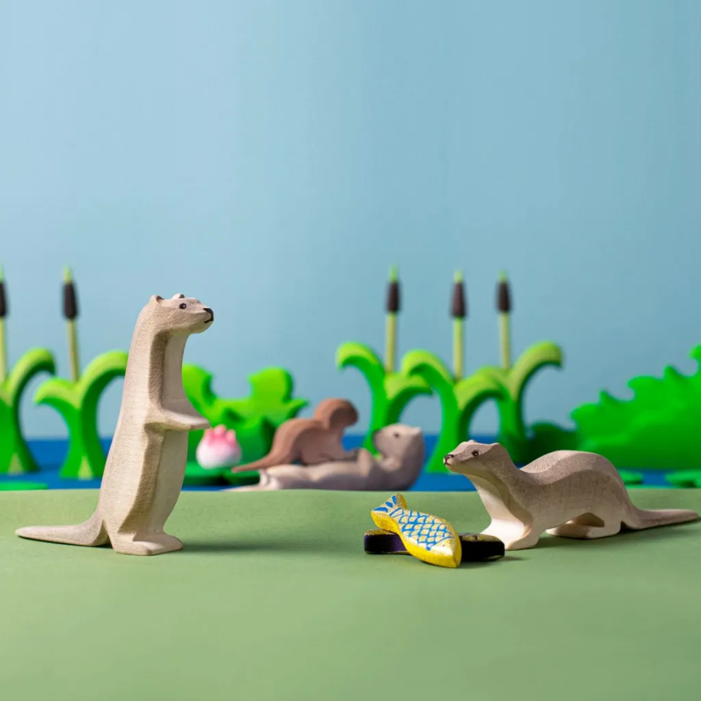 Bumbutoys Animali In Legno | Lontra in legno