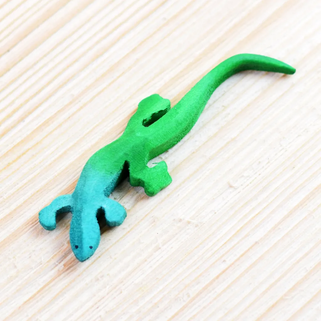 Bumbutoys Animali In Legno | Lucertola in legno