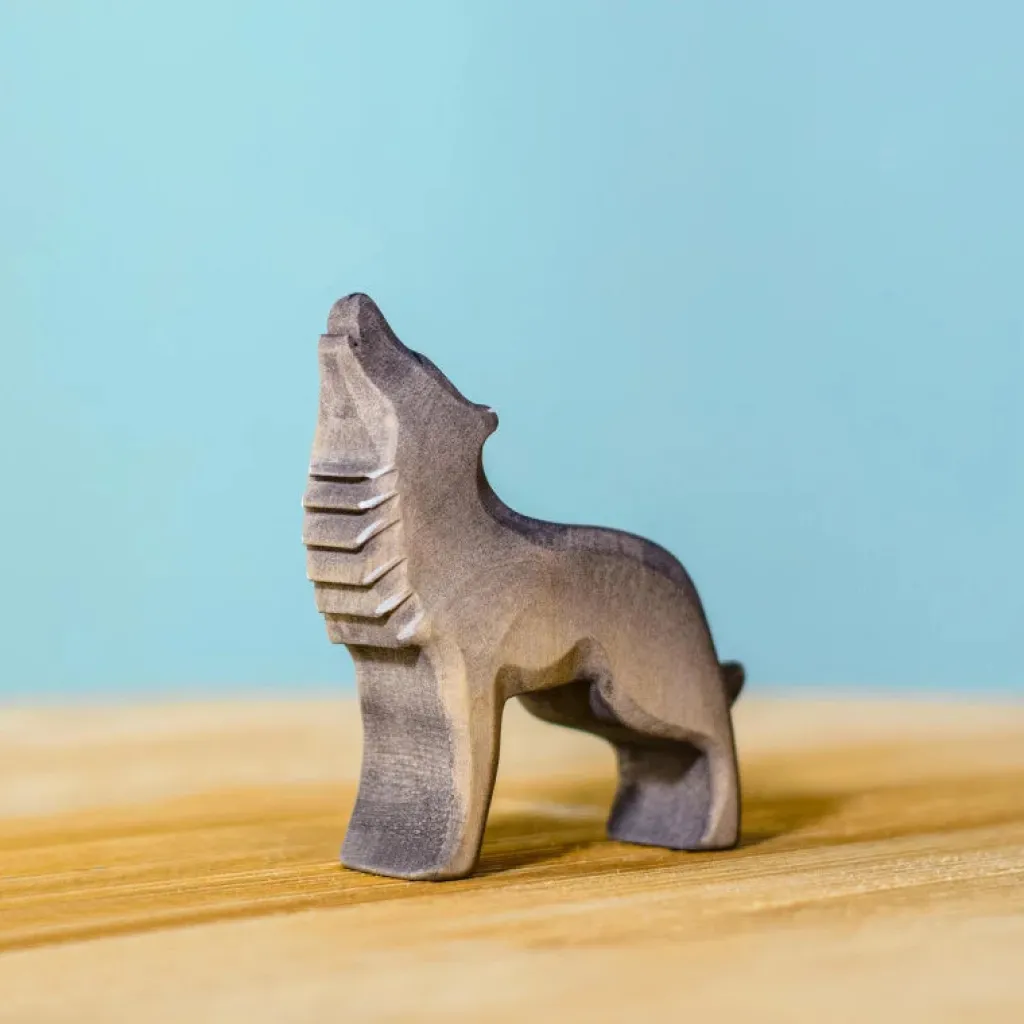 Bumbutoys Animali In Legno | Lupo in legno