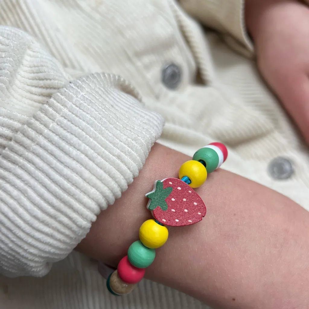 Cotton Twist Kit Creativi | Motricità Grossolana | Mini Kit per creare braccialetti - Fragola